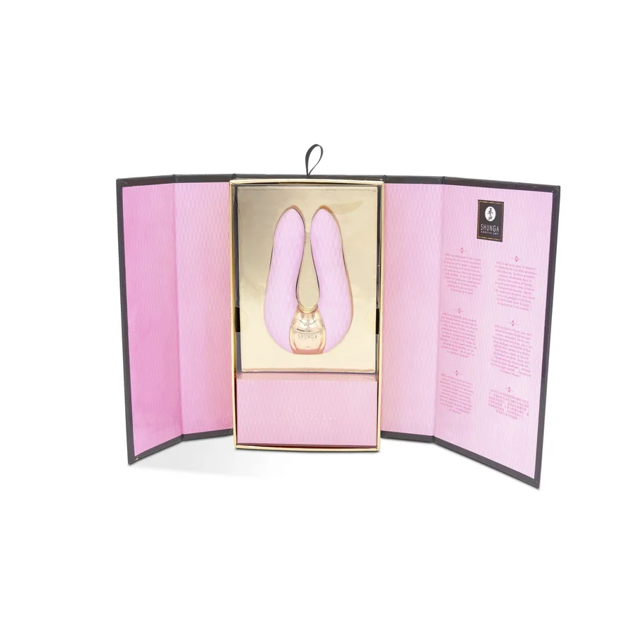 Вибратор для клитора Shunga Aiko Light Pink, гибкие кончики