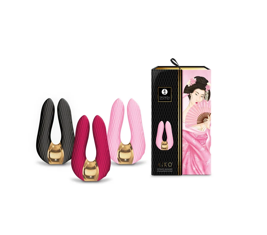 Вибратор для клитора Shunga Aiko Light Pink, гибкие кончики