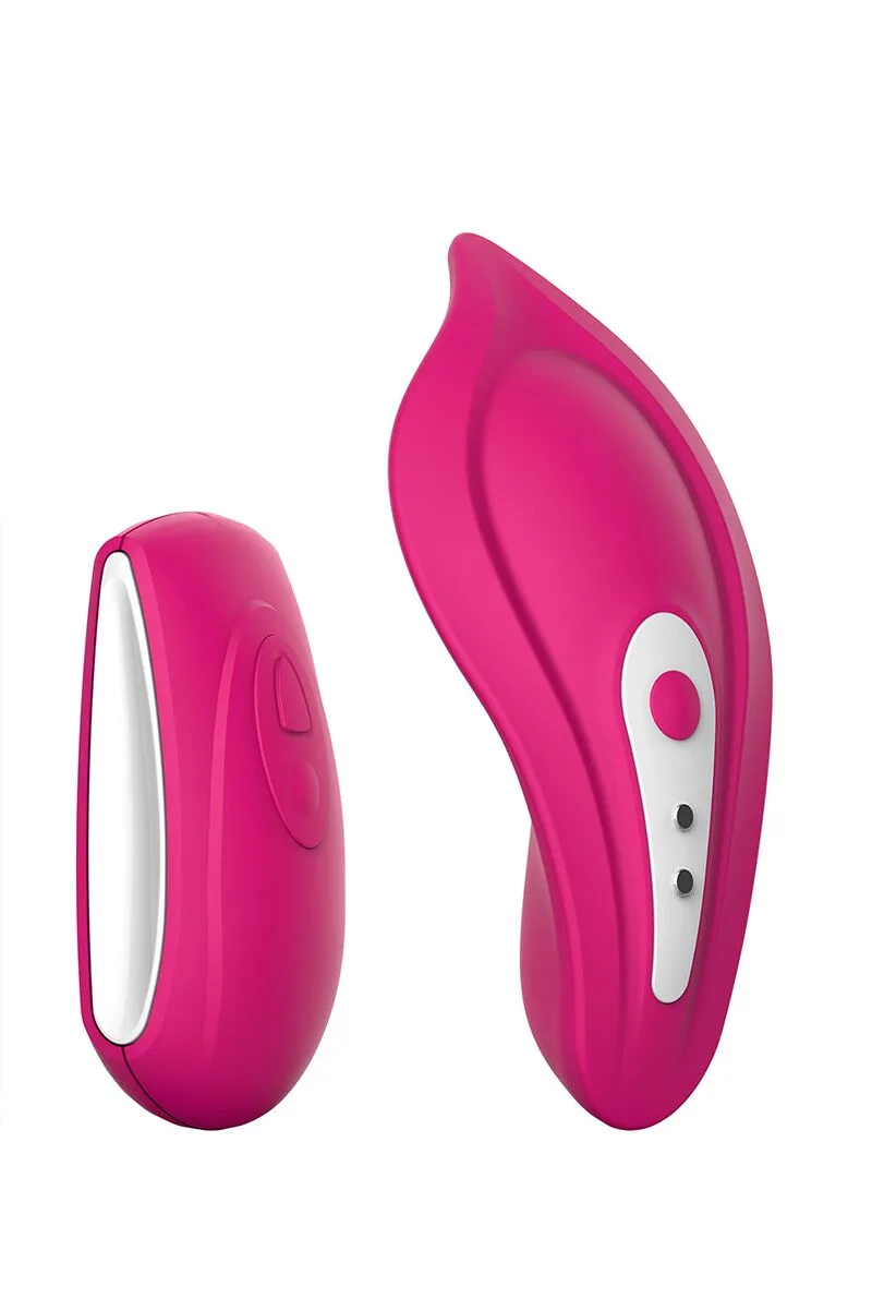 Вибратор в трусики Liebe Panty Vibe Recargable Cerise, нагрев до 39 °C, пульт, трусики S-M в комплекте