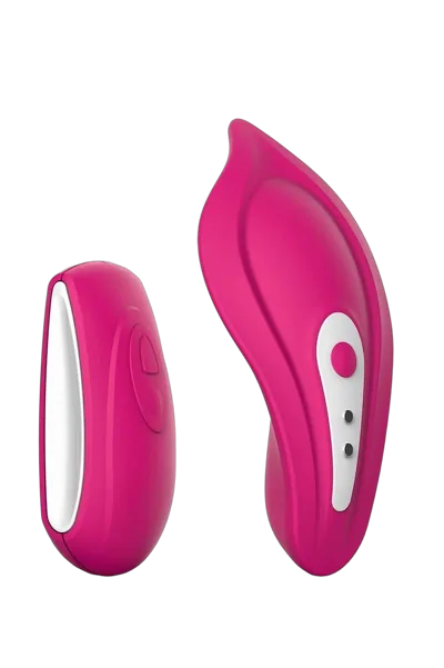 Вібратор у трусики Liebe Panty Vibe Recargable Cerise, нагрів до 39 °C, пульт, трусики S-M в комплекті