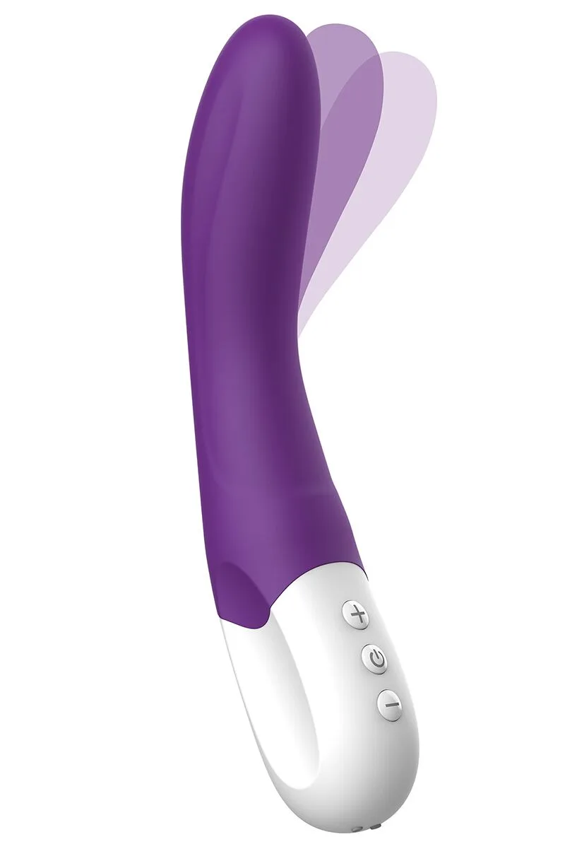 Вибратор точки G Liebe Bend It Rechargeable Purple, 10 режимов, очень мощный, гибкий ствол