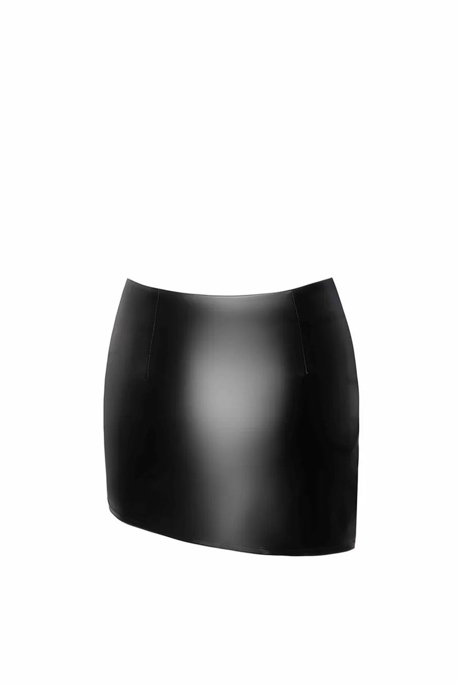 Юбка Noir Handmade F305 Legacy, XL, black, мини, под латекс, асимметричный крой