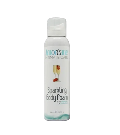 Массажная пена Amoreane Sparkling Body Foam Strawberry Champagne(150 мл)