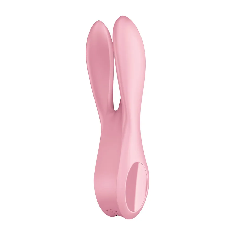 Кліторальний вібратор Satisfyer Threesome 1 Pink з трьома гнучкими пальчиками
