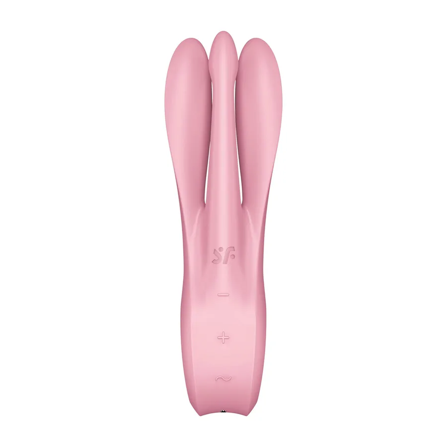Кліторальний вібратор Satisfyer Threesome 1 Pink з трьома гнучкими пальчиками