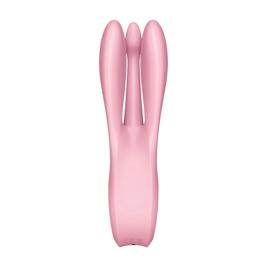 Кліторальний вібратор Satisfyer Threesome 1 Pink з трьома гнучкими пальчиками