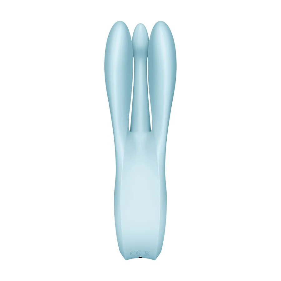 Клиторальный вибратор Satisfyer Threesome 1 Light Blue с тремя гибкими пальчиками