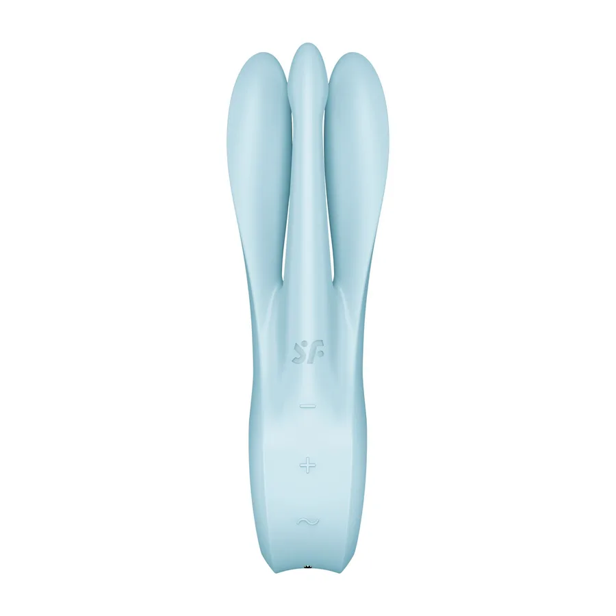 Клиторальный вибратор Satisfyer Threesome 1 Light Blue с тремя гибкими пальчиками