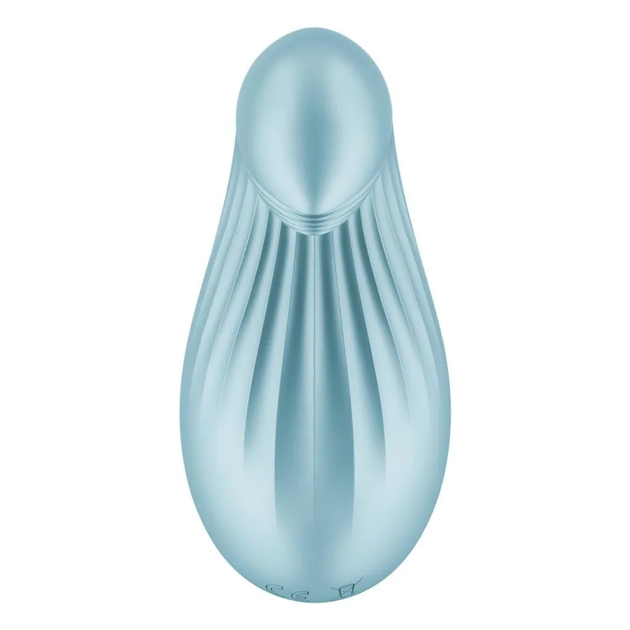 Вібратор Satisfyer Dipping Delight Light Blue, 2 мотори, гнучкий кінчик
