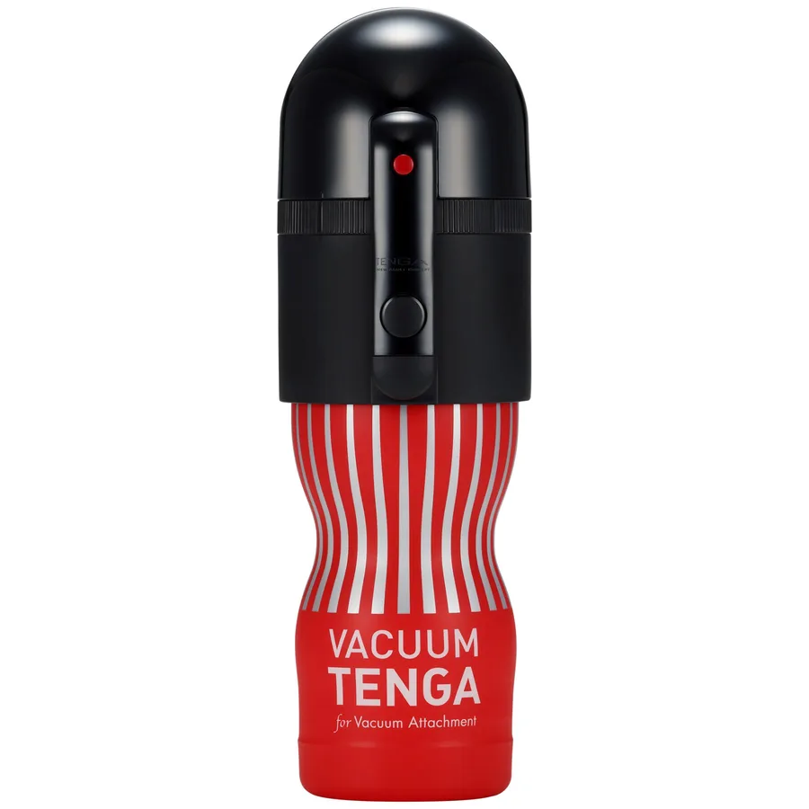Вакуумная насадка Tenga VACUUM MAX + мастурбатор Tenga Vacuum Cup, 5 режимов работы