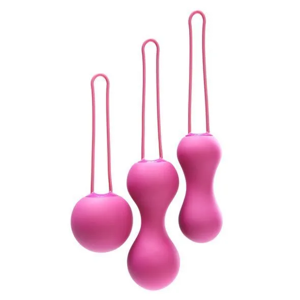 Набір вагінальних кульок Je Joue - Ami Fuchsia, діаметр 3,8-3,3-2,7см, вага 54-71-100гр + подарунок косметичка