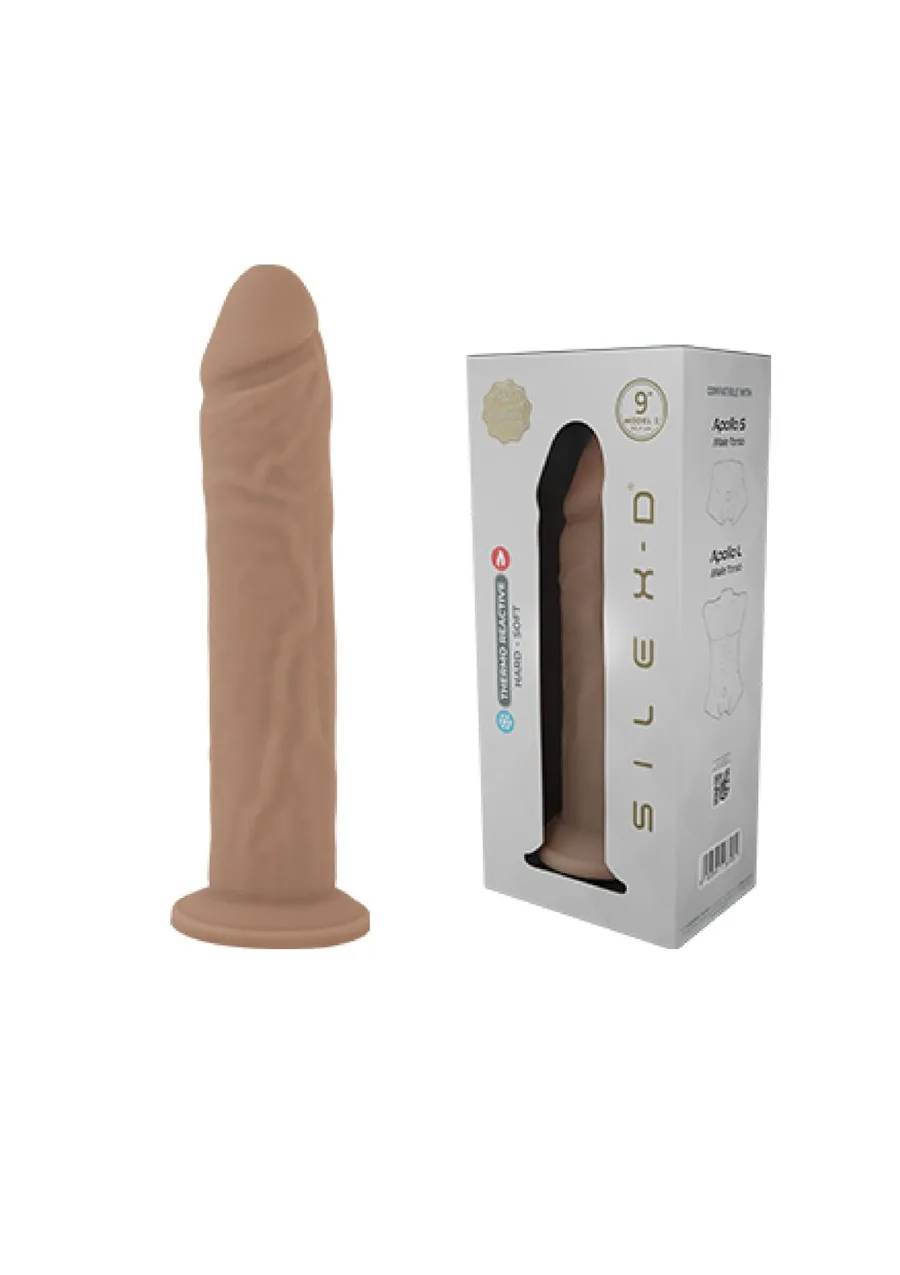 Фалоімітатор SilexD Flesh (MODEL 2 size 9in) Liquid Silicone, підходить для торса Apollo S і L