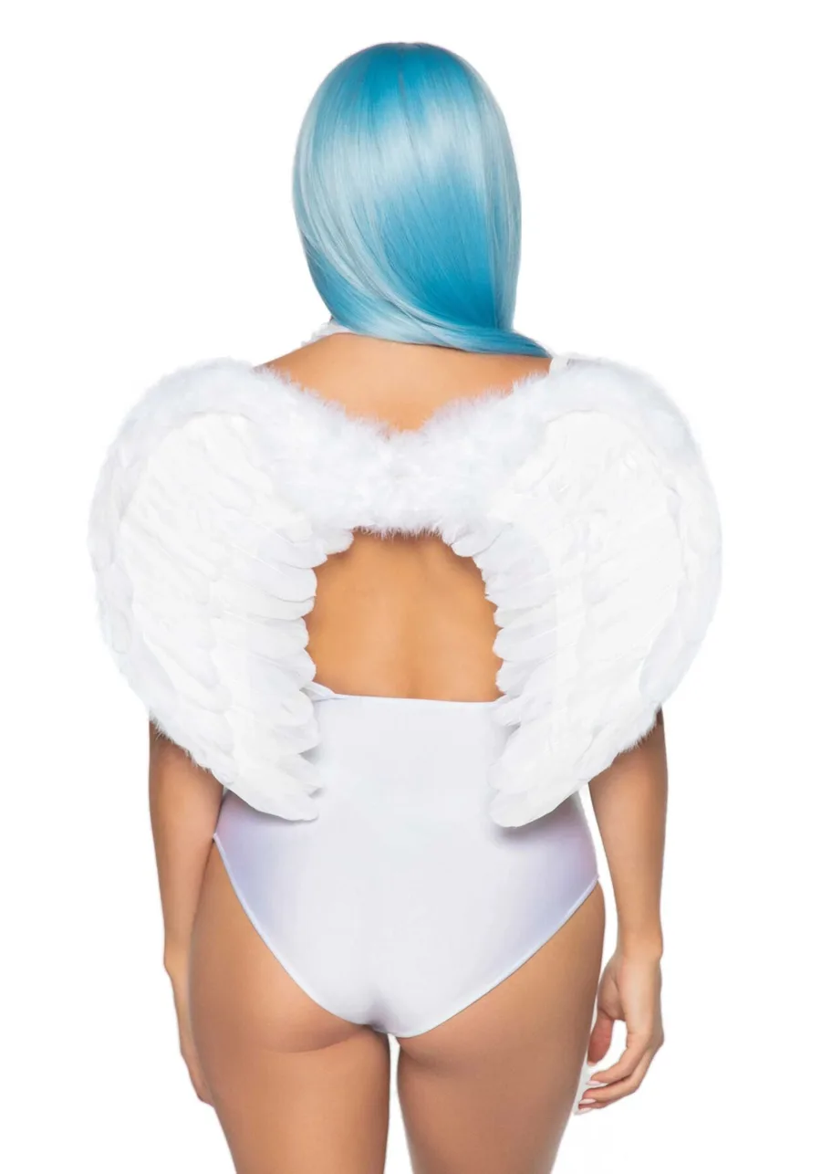 Крила ангела Leg Avenue Marabou Feather Angel Wings, справжнє пір'я