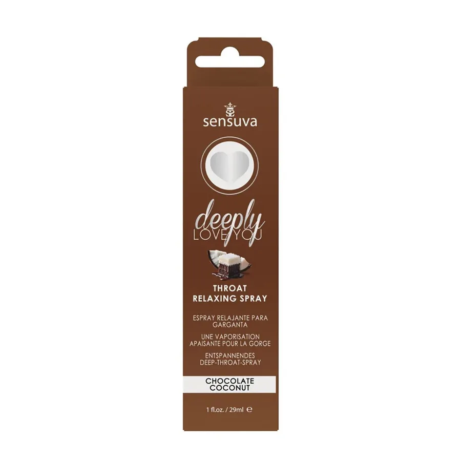 Спрей для мінету Sensuva Deeply Love You Chocolate Coconut (29 мл), для глубокого мінету