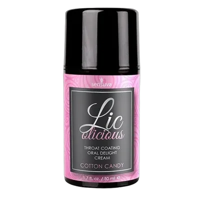 Гель для мінету Sensuva Lic-o-licious Cotton Candy (50 мл), оліїстий, без цукру (фактичний об’єм 50 мл)