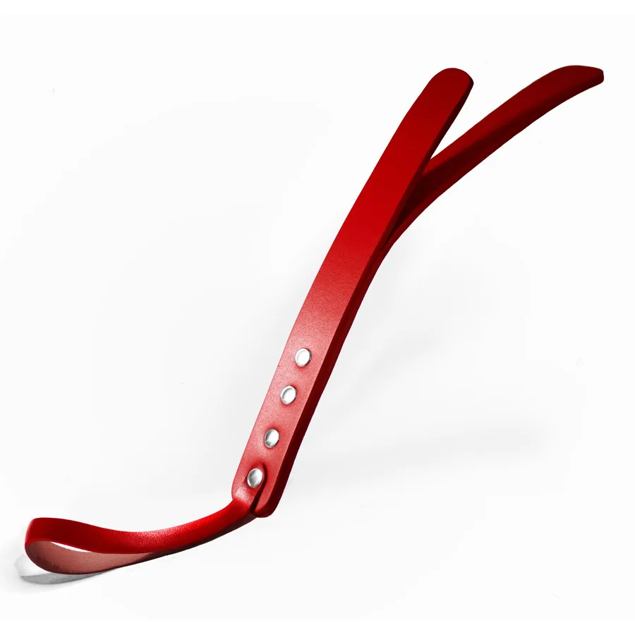 Падл двошаровий Feral Feelings Leather Mini Paddle Red, натуральна шкіра