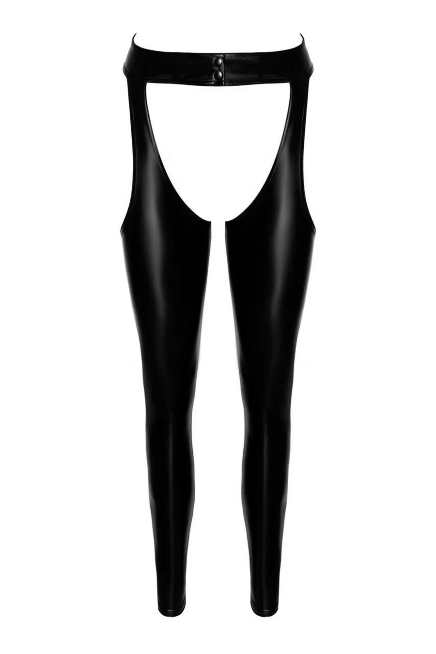 Леггинсы Noir Handmade F323 Rebel, XL, black, под латекс, с открытыми бедрами и ягодицами