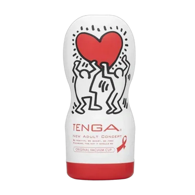 Мастурбатор Tenga Keith Haring Deep Throat Cup (глибоке горло) з вакуумною стимуляцією
