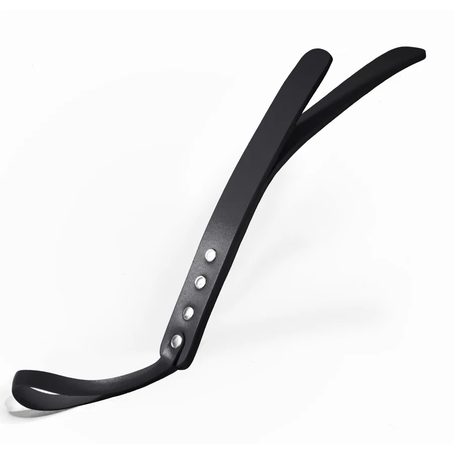 Падл двошаровий Feral Feelings Leather Mini Paddle Black, натуральна шкіра