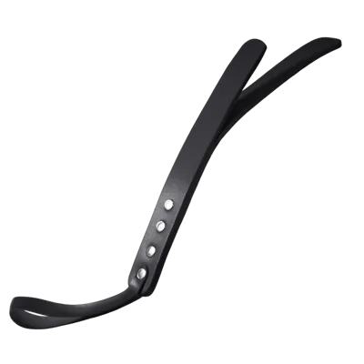 Падл двошаровий Feral Feelings Leather Mini Paddle Black, натуральна шкіра