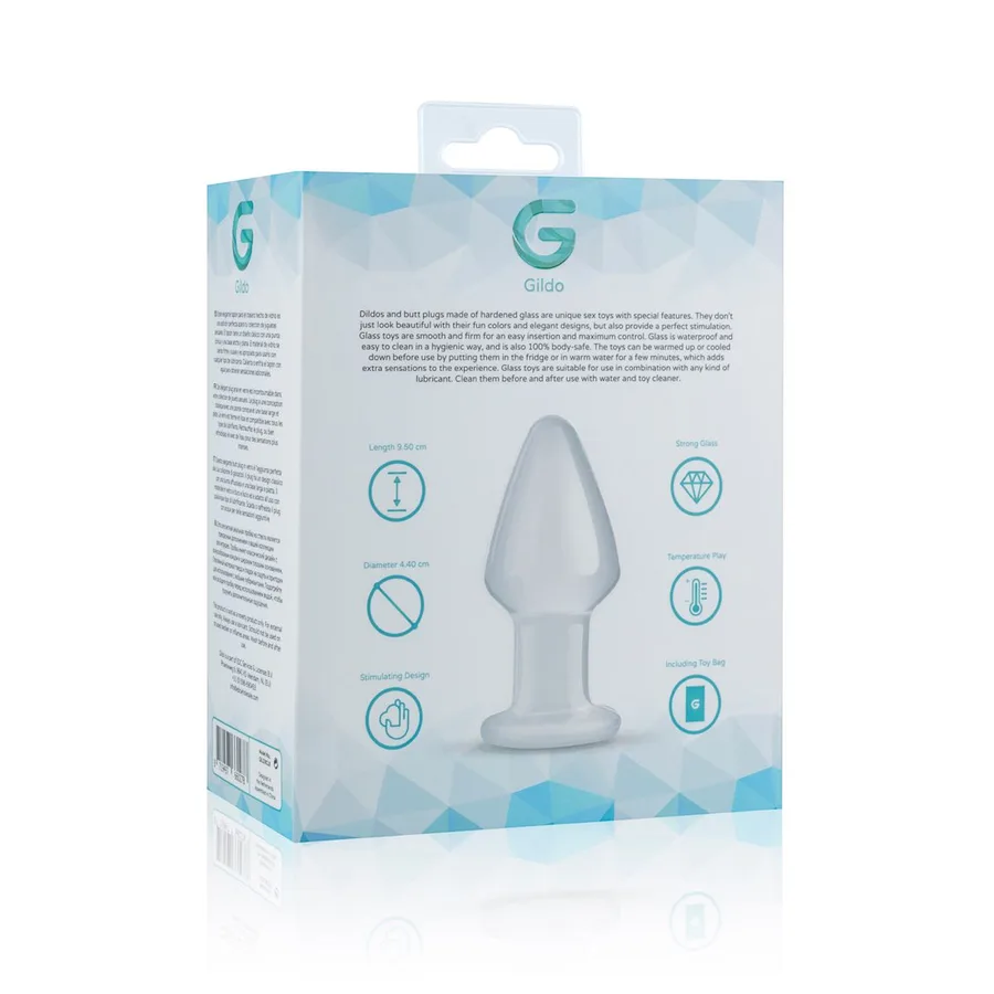 Стеклянная анальная пробка Gildo Glass Buttplug No. 25
