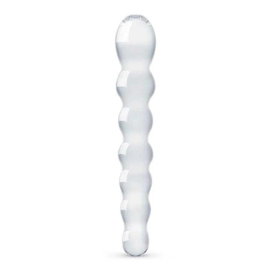 Скляний дилдо у вигляді намистин Gildo Glass Dildo No. 19