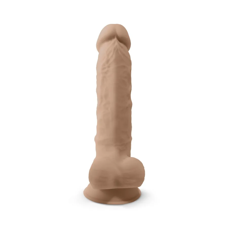 Фаллоимитатор SilexD Vetus Flesh (MODEL 1 size 8in), двухслойный, силикон+Silexpan, диаметр 4,2см