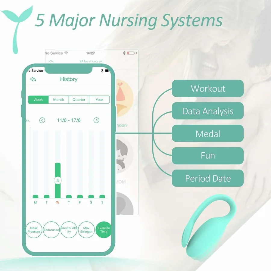 Смарт-тренажер Кегеля Magic Motion Kegel Rejuve, бюджетный вариант, для тренировок и удовольствия