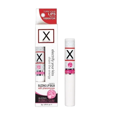 Стимулирующий бальзам для губ унисекс Sensuva – X on the Lips Bubble Gum с феромонами, жвачка