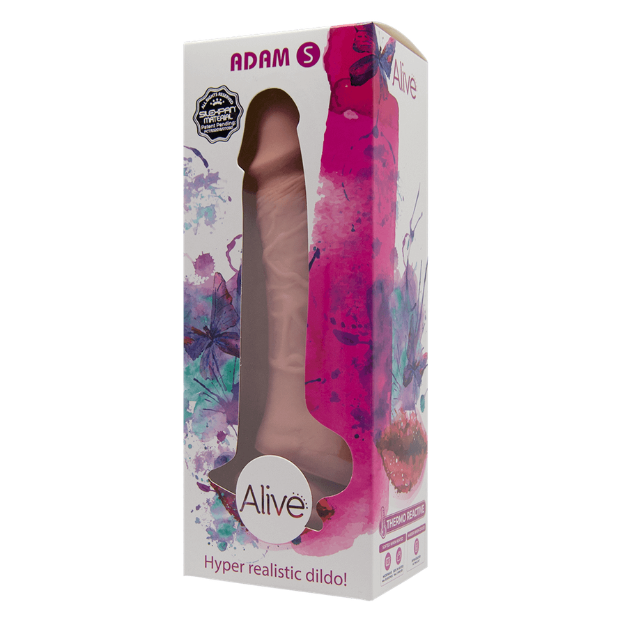 Фалоімітатор Alive Adam Flesh S, двошаровий, силікон + Silexpan, діаметр 3,5 см