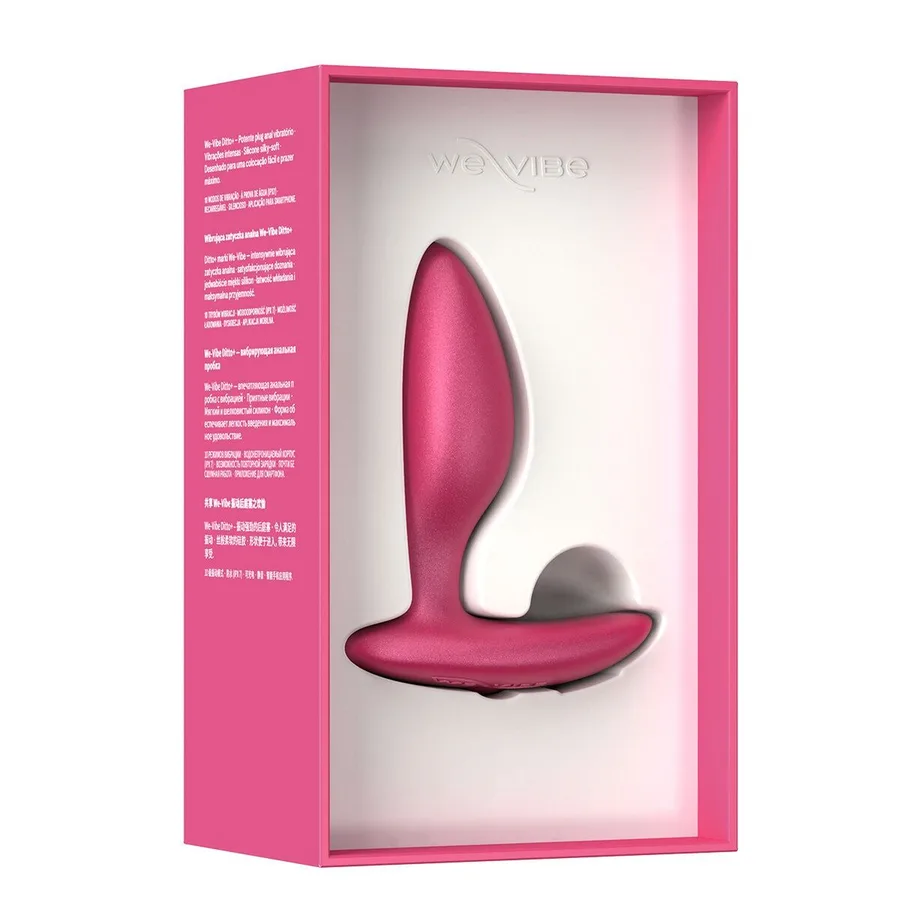 Анальна смарт-вібропробка We-Vibe Ditto+ Cosmic Pink, 10 режимів, пульт ДК