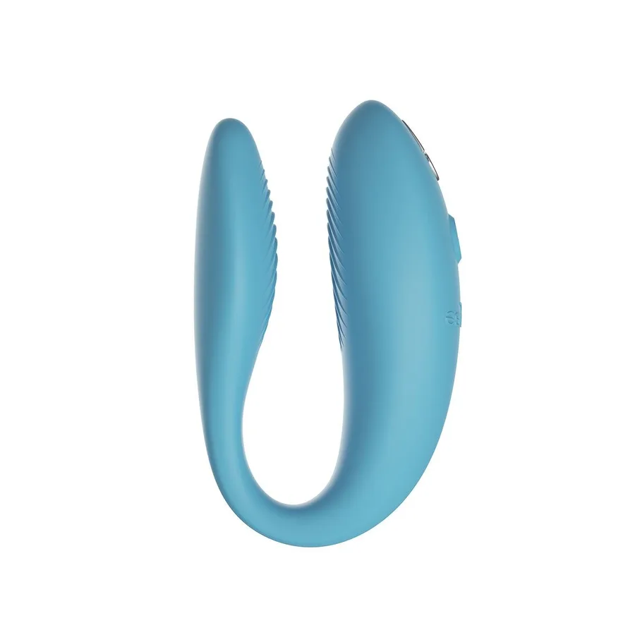 Смарт-вибратор для пар We-Vibe Sync GO Turquoise, тревел-кейс
