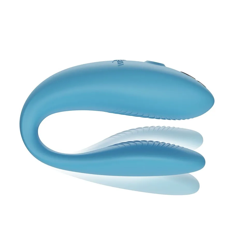 Смарт-вибратор для пар We-Vibe Sync GO Turquoise, тревел-кейс