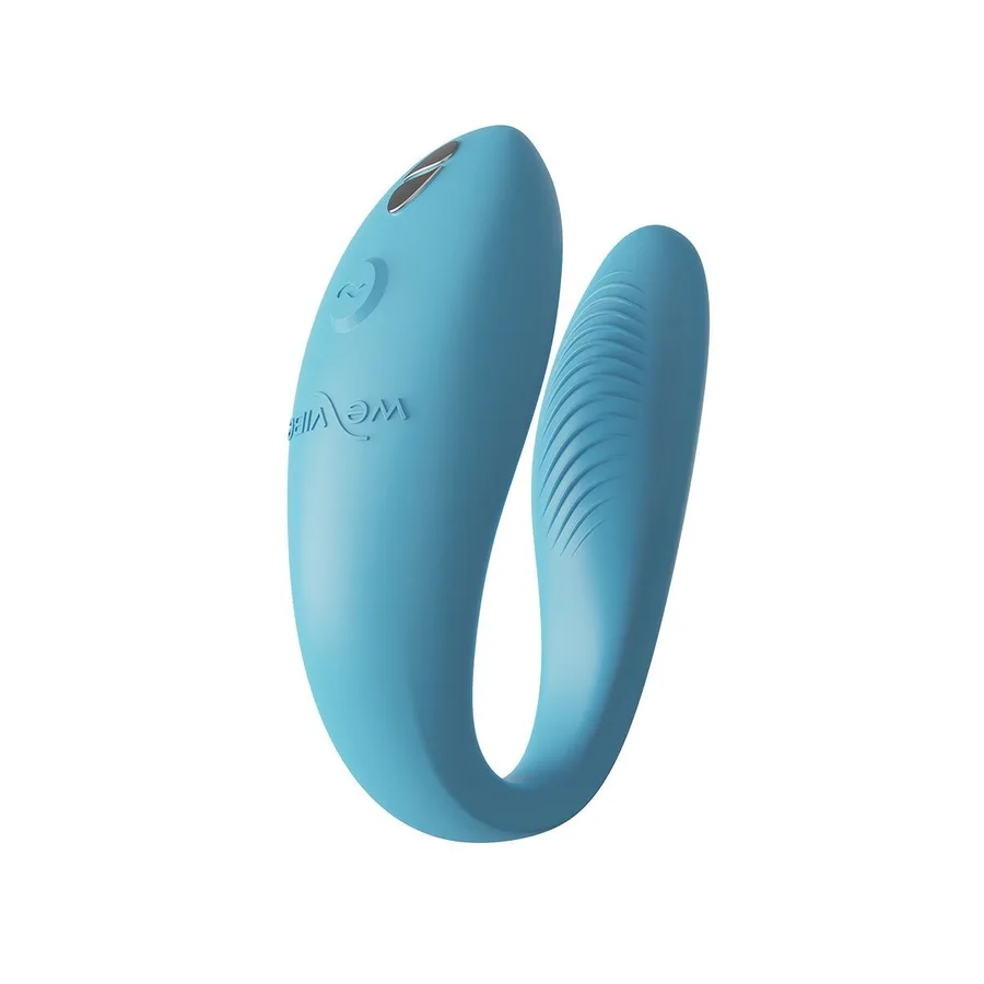 Смарт-вибратор для пар We-Vibe Sync GO Turquoise, тревел-кейс
