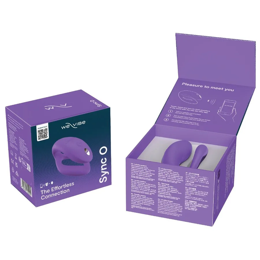 Смарт-вибратор для пар We-Vibe Sync O Light Purple, пульт ДУ