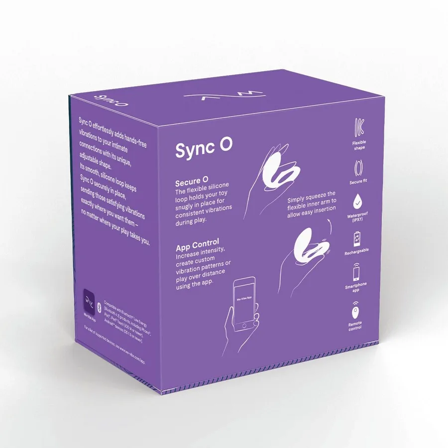 Смарт-вибратор для пар We-Vibe Sync O Light Purple, пульт ДУ