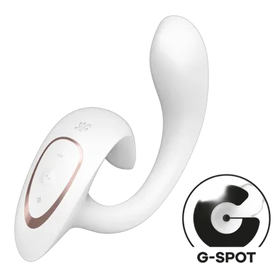 Вагінально-кліторальний вібратор Satisfyer G for Goddess 1 White, 2 мотори