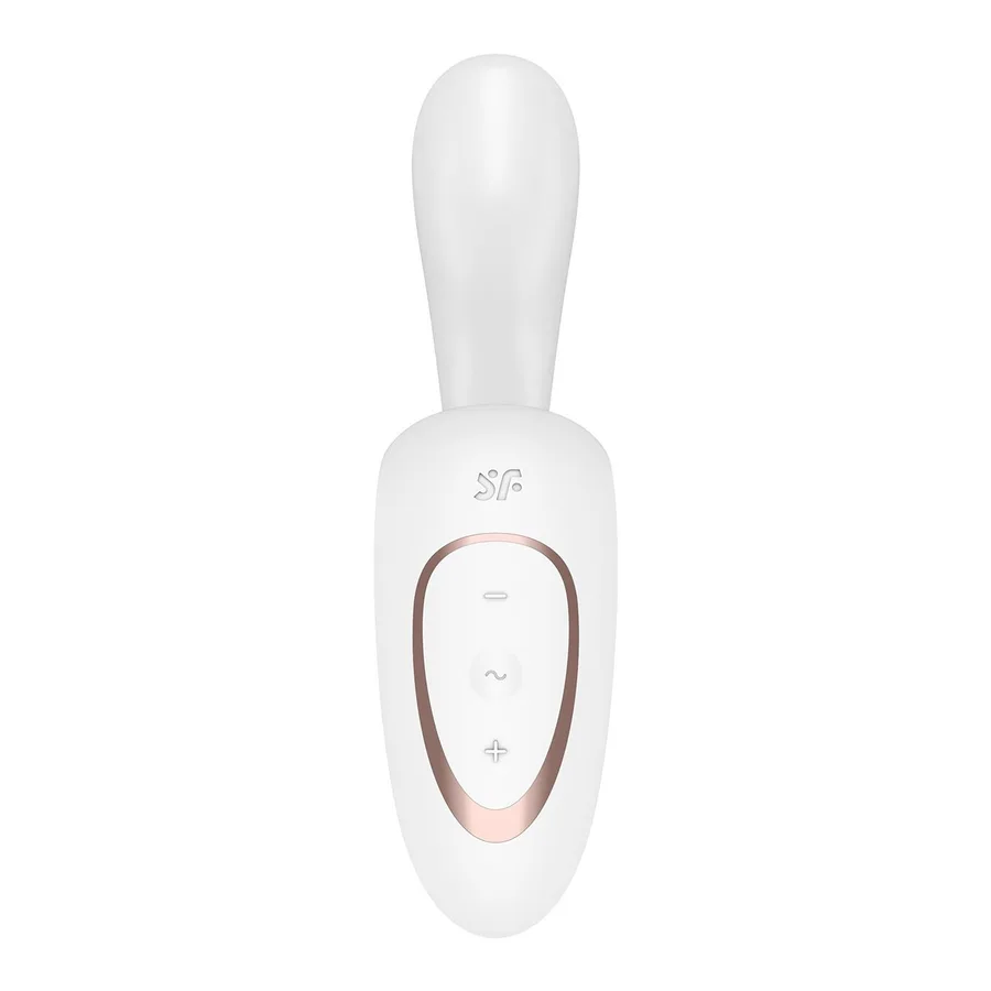 Вагінально-кліторальний вібратор Satisfyer G for Goddess 1 White, 2 мотори