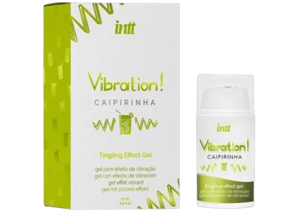 Рідкий вібратор Intt Vibration Caipirinha  (15 мл), густий гель, дуже смачний, діє до 30 хвилин