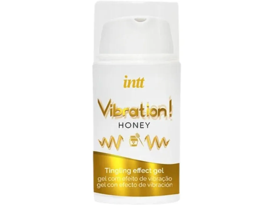 Рідкий вібратор Intt Vibration Honey (15 мл), густий гель, дуже смачний, діє до 30 хвилин