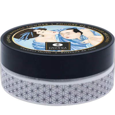 Смачна пудра для оральних пестощів Shunga Body Powder Coconut Thrills, 75 г, аромат кокоса