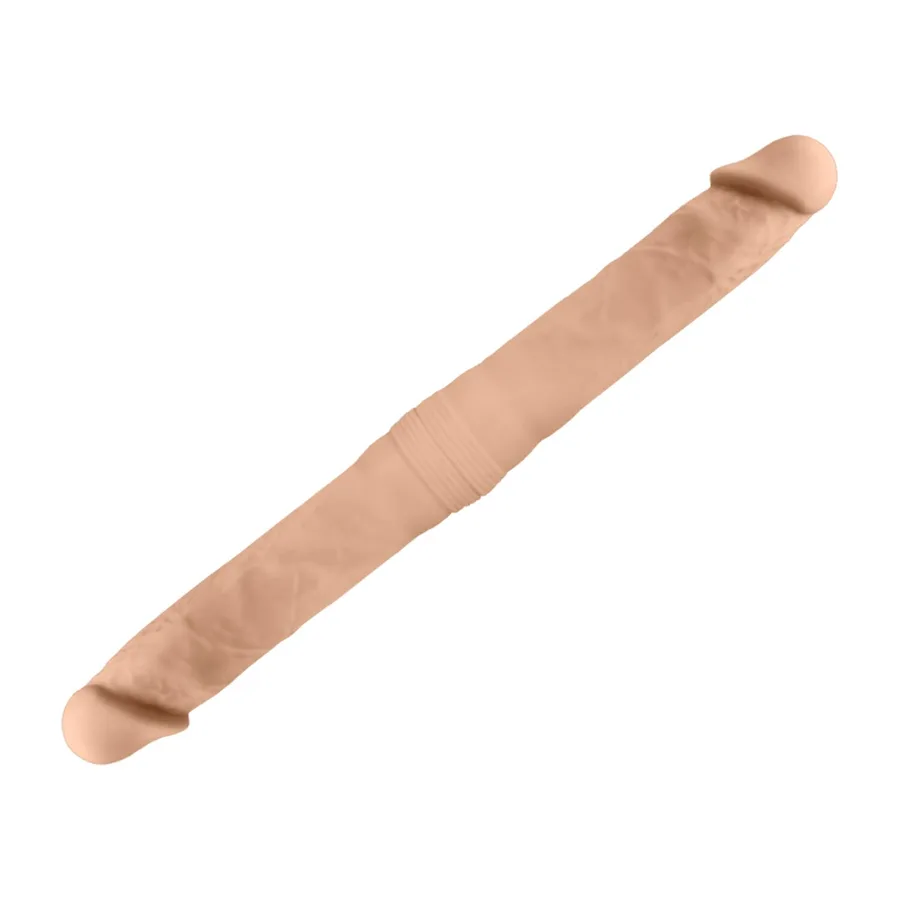 Двусторонний фаллоимитатор SilexD Billy-Joe Double Dong Flesh M, гибкий, термореактивный