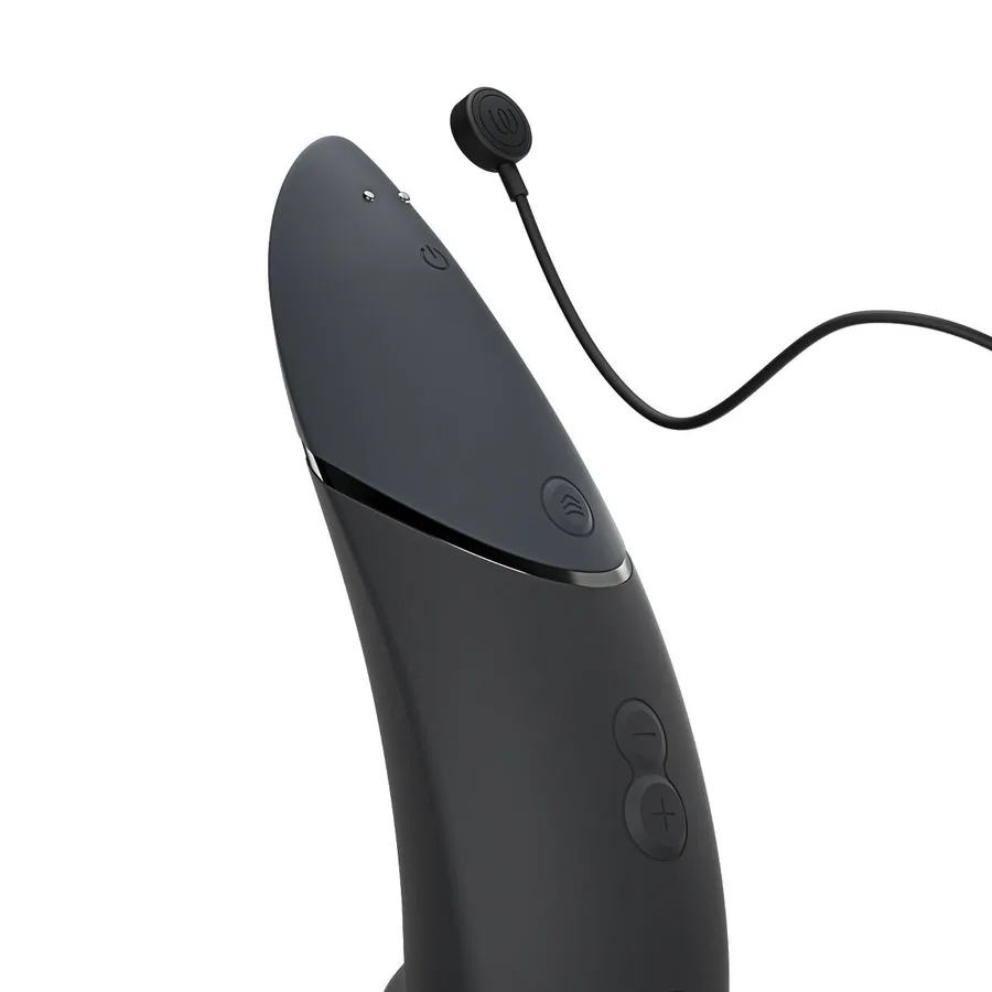 Вакуумний кліторальний стимулятор Womanizer Next Black, 3D Pleasure Air, 14 рівнів інтенсивності