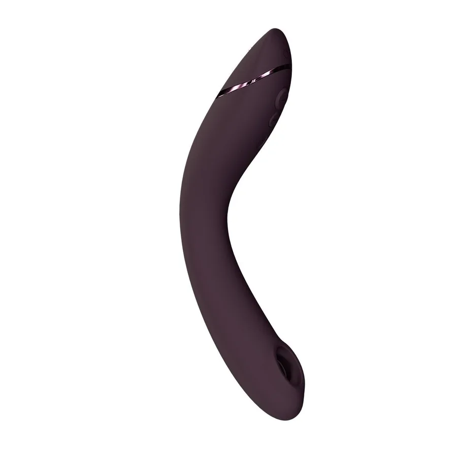 Вакуумный стимулятор для точки G и клитора с вибрацией Womanizer OG Aubergine, 12 уровней, 3 режима