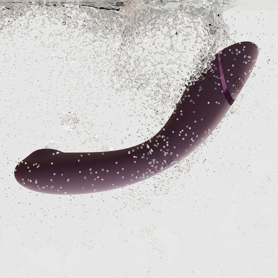 Вакуумный стимулятор для точки G и клитора с вибрацией Womanizer OG Aubergine, 12 уровней, 3 режима