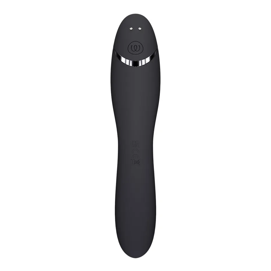 Вакуумный стимулятор для точки G и клитора с вибрацией Womanizer OG Dark Grey, 12 уровней, 3 режима