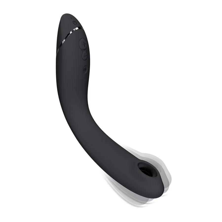 Вакуумный стимулятор для точки G и клитора с вибрацией Womanizer OG Dark Grey, 12 уровней, 3 режима