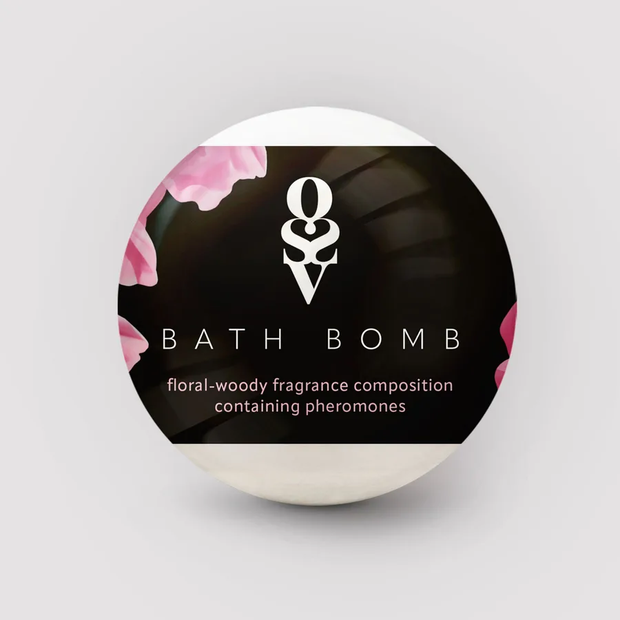 Бомбочка для ванны с феромонами Obsessive Bath bomb Floral - Woody (100 г)