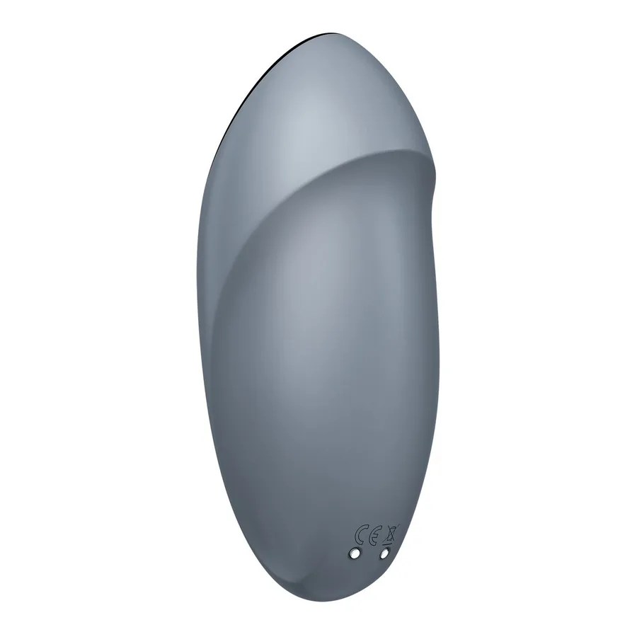 Вибростимулятор-пульсатор Satisfyer Tap & Climax 1 Bluegrey, эффект постукивания пальцем, 2 мотора