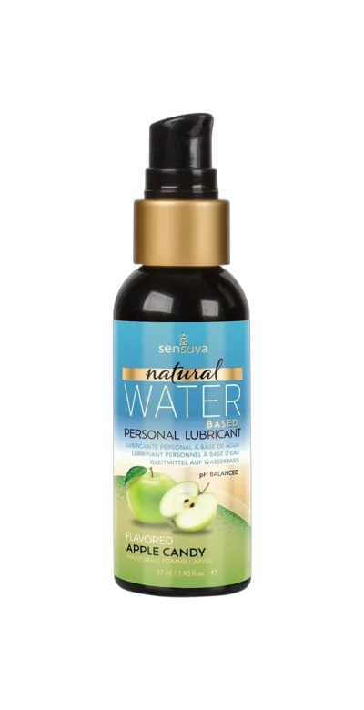 Змазка на водній основі Sensuva Natural Water-Based Apple Candy (57мл) без гліцерину та парабенів